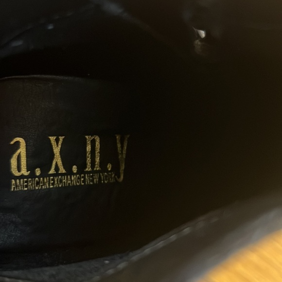 A.X.N.Y American Exchange New York Black Snakeskin Platform Bootie…Sz 10 - Picture 7 of 15